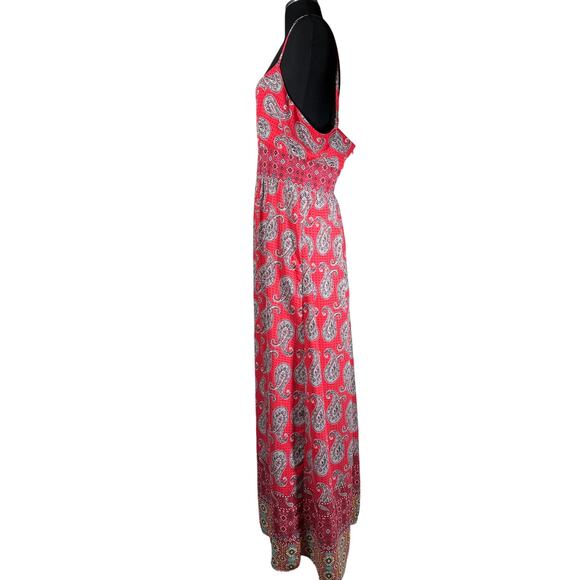 Kut From The Kloth Paisley Print Maxi Dress Sz 12 Boho Bohemian Patchwork Summer - Picture 5 of 14
